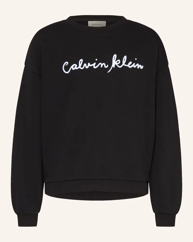 Calvin Klein Sweatshirt schwarz Schwarz