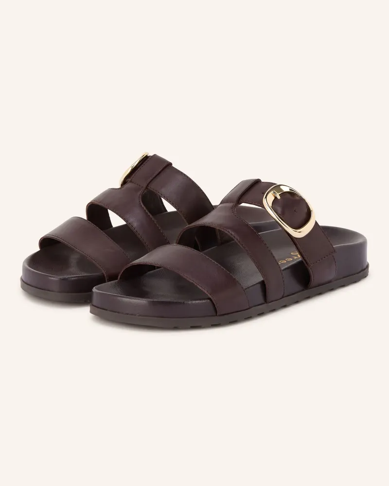 paul green Pantoletten braun Dunkelbraun