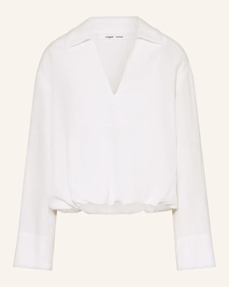Samsøe & Samsøe Blusenshirt Sadaphne weiss Weiss