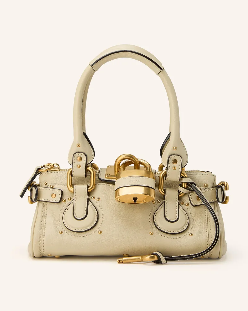 Chloé Handtasche Paddington Small weiss Cloudy