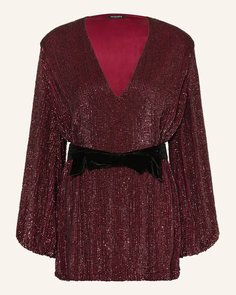 Retrofête Cocktailkleid LILAI Dunkelrot