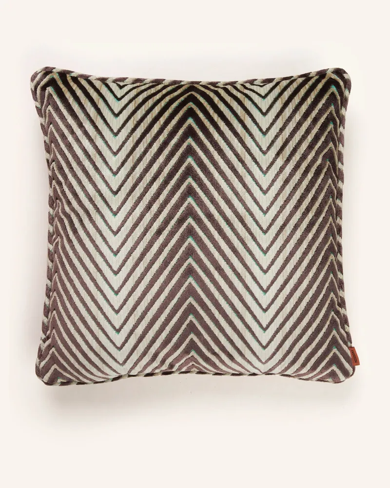 Missoni Home Dekokissen ZIGGY aus Samt mit Daunenfüllung Lila