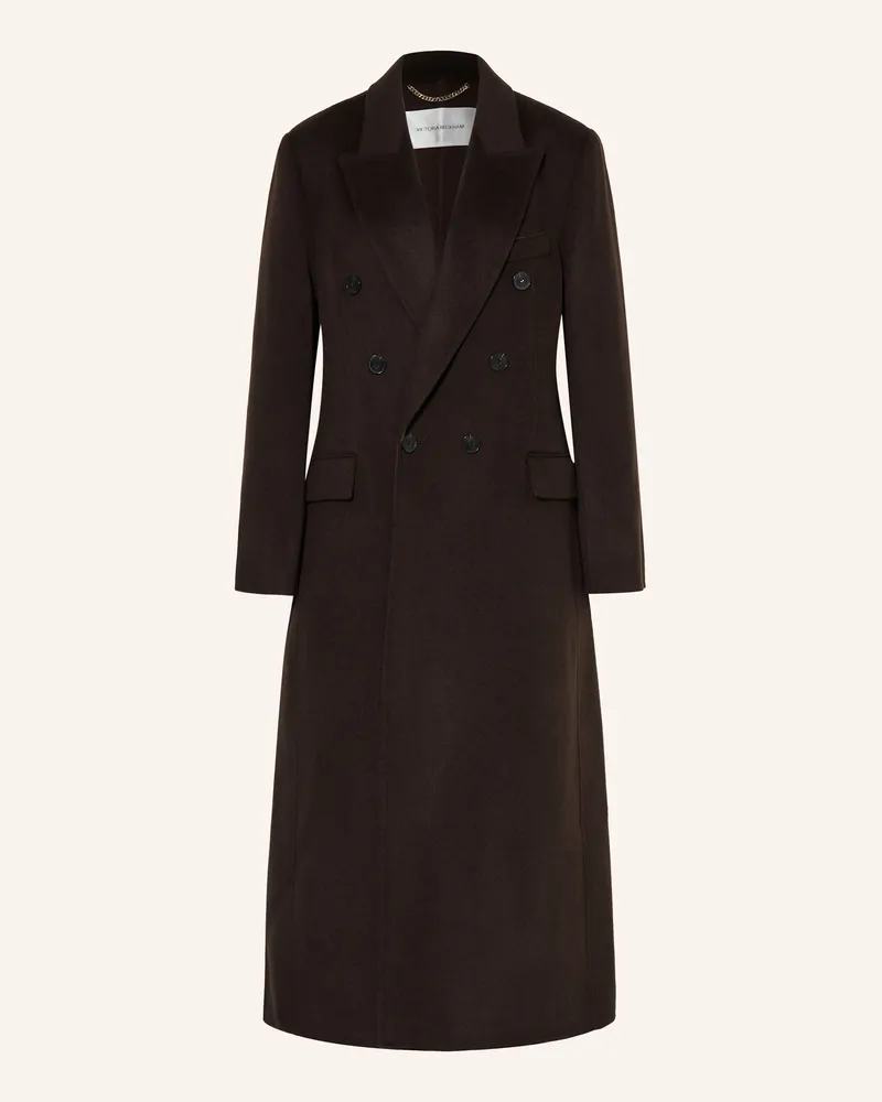 Victoria Beckham Wollmantel braun Dunkelbraun