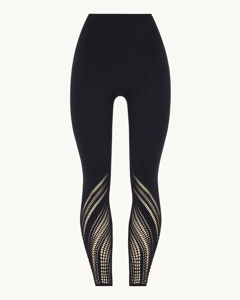 Wolford Leggings RTW ORGANIC NET LEGGINGS Schwarz