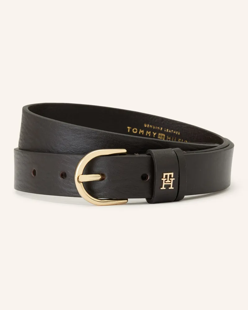 Tommy Hilfiger Ledergürtel braun Dunkelbraun