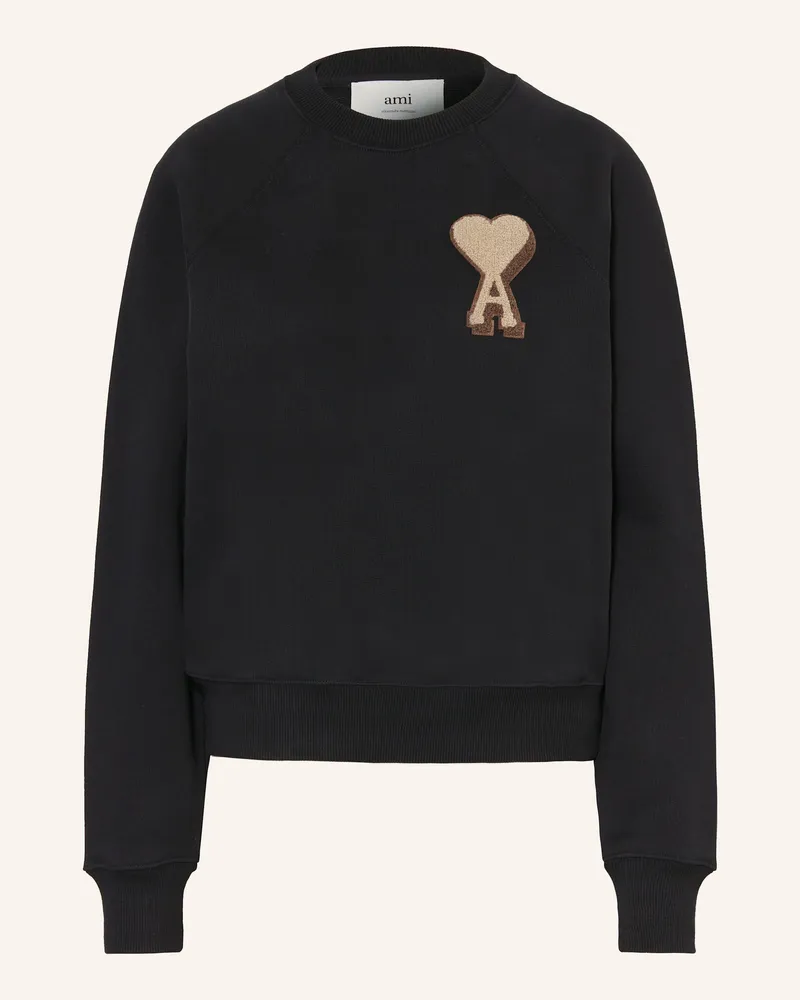 AMI Paris Sweatshirt schwarz Schwarz
