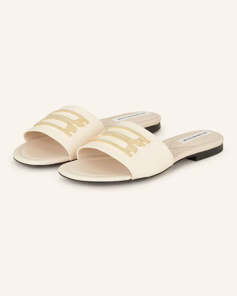 Victoria Beckham Pantoletten weiss Creme