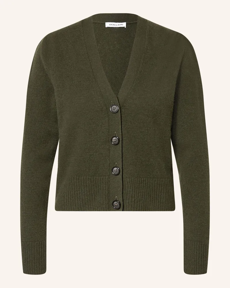 Veronica Beard Strickjacke Solene Aus Cashmere gruen Dunkelgrün