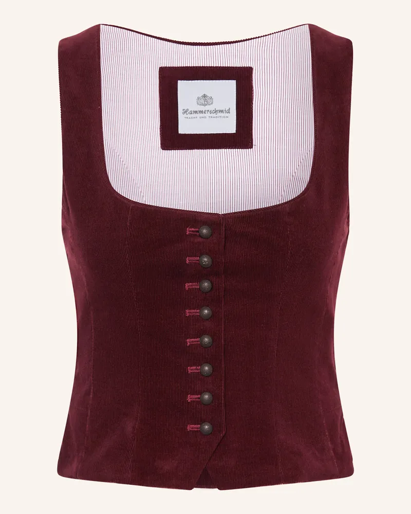Hammerschmid Trachtenweste Riva rot Dunkelrot