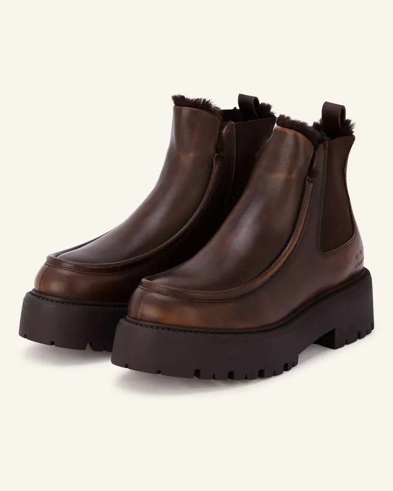Copenhagen Chelsea-Boots cph725 braun Dunkelbraun