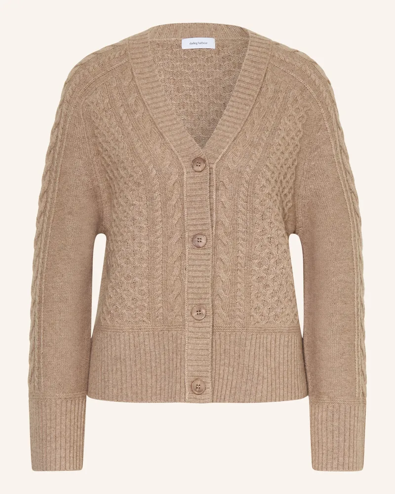 Darling Harbour Strickjacke beige Taupe