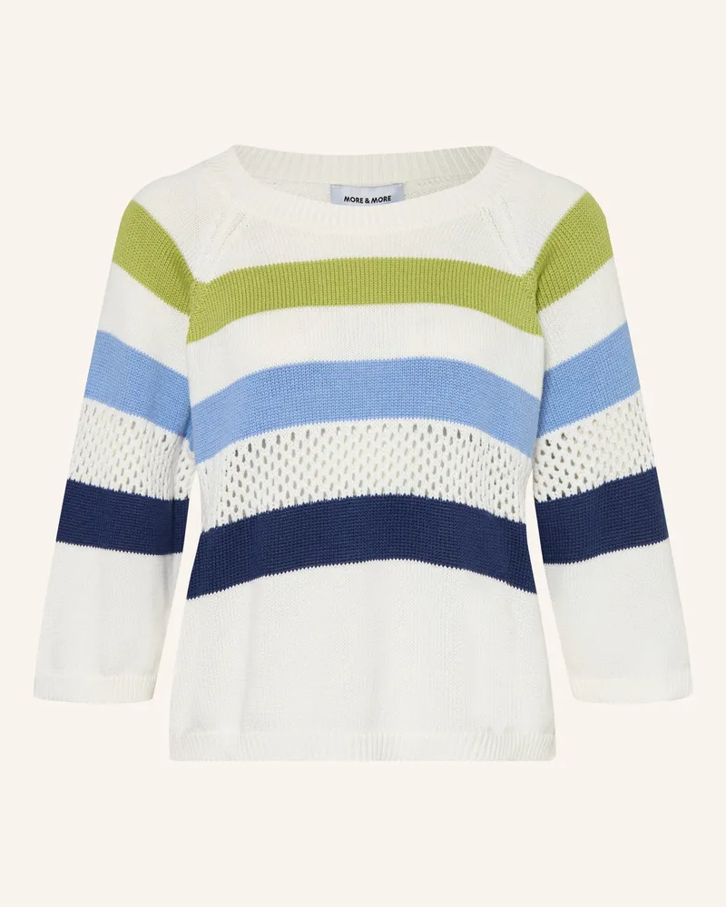 More & More Pullover Mit 3/4-Arm weiss Weiss