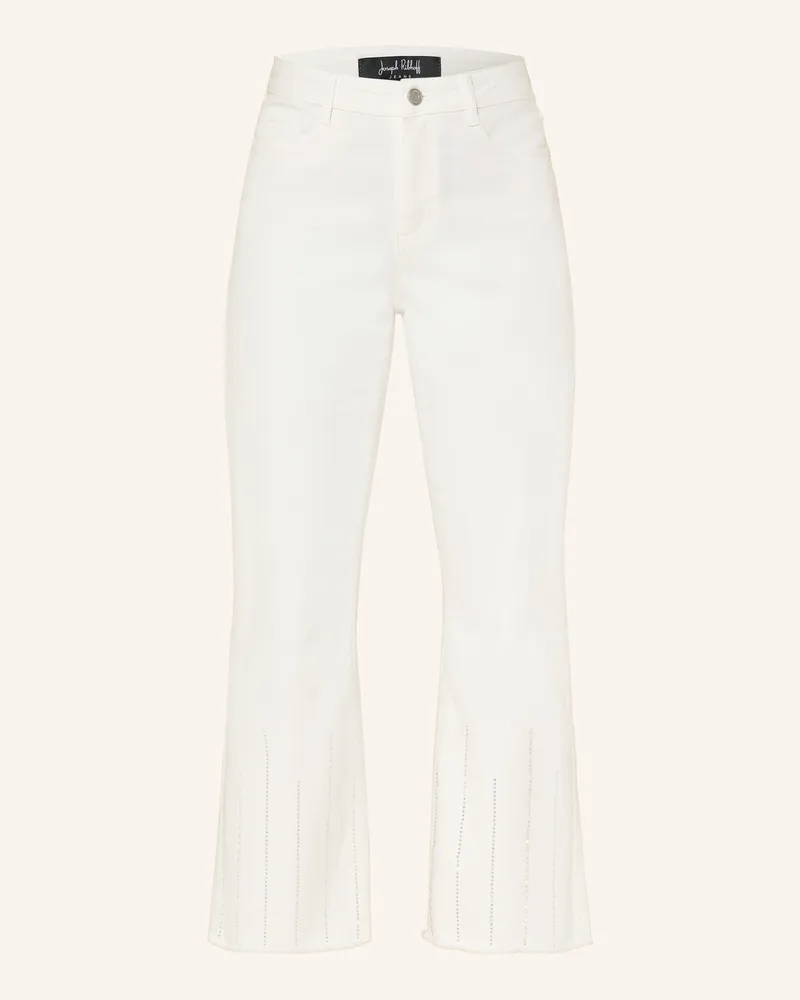 Joseph Ribkoff Cropped Jeans Mit Schmucksteinen weiss 12