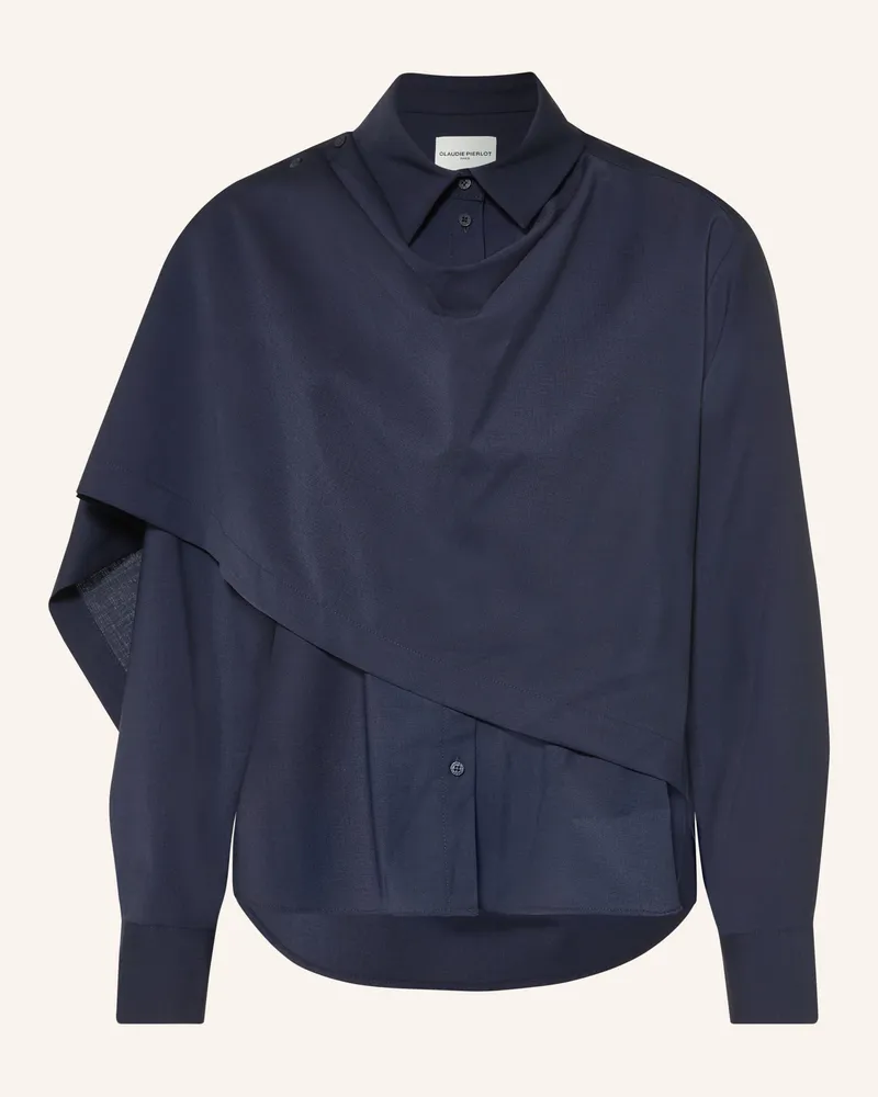 Claudie Pierlot Hemdbluse blau Dunkelblau