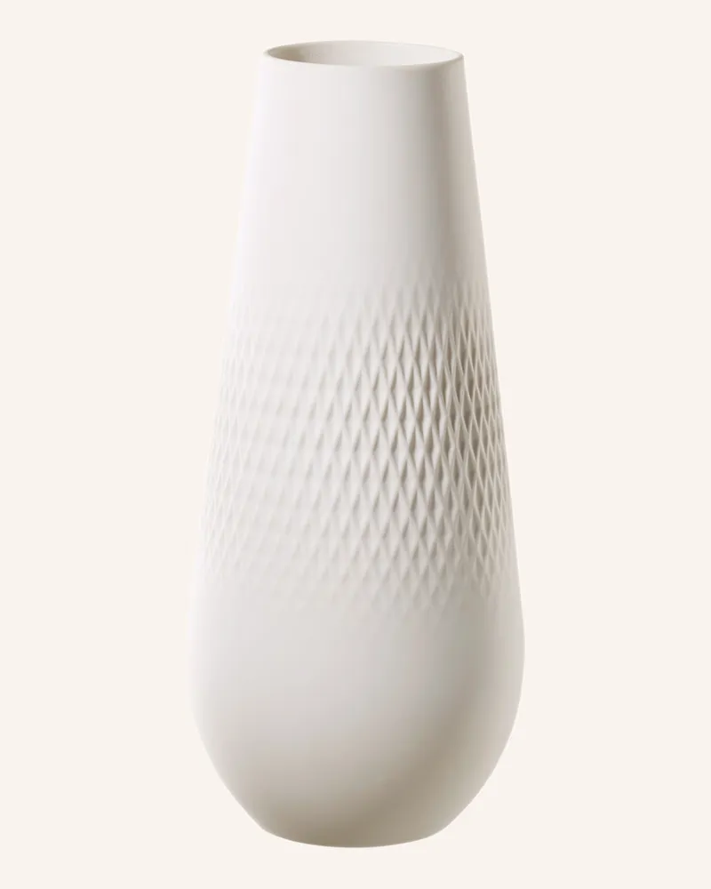 Villeroy & Boch Vase Carré Hoch Manufacture Collier Blanc weiss Weiss