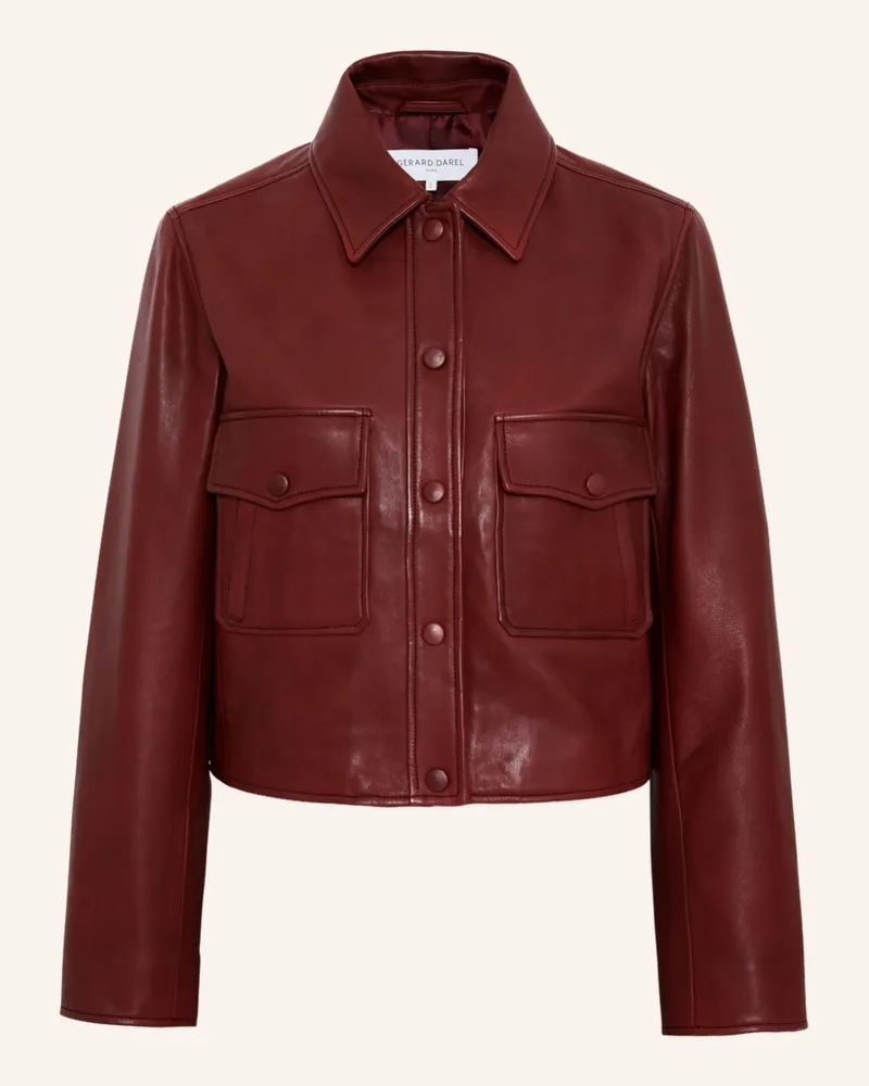 Gerard Darel Jacke Noeve rot Dunkelrot