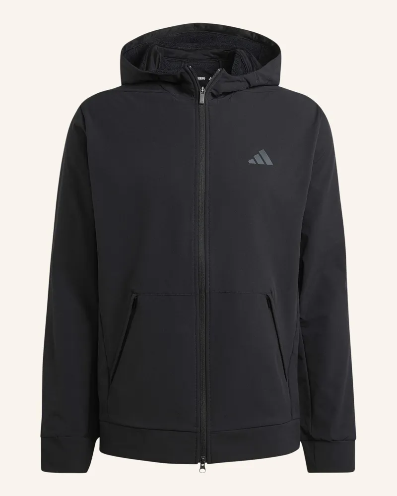 adidas DESIGNED FOR TRAINING COLD.RDY KAPUZENJACKE Schwarz