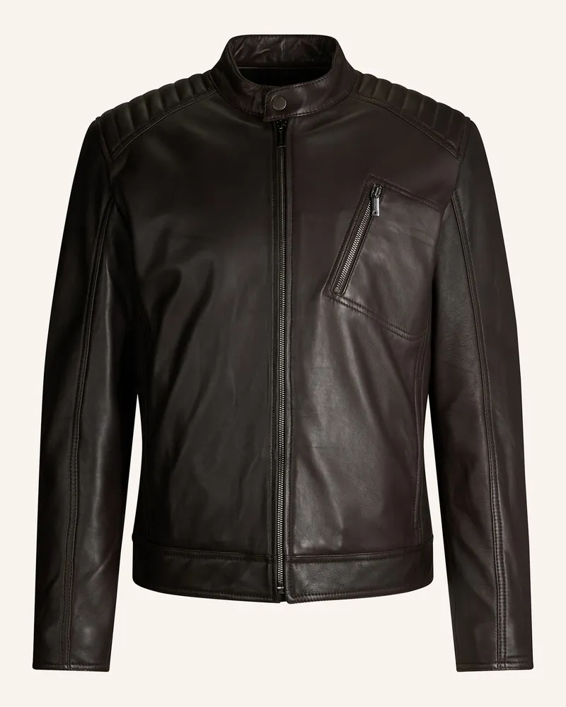 Strellson Lederjacke PIERS Dunkelbraun