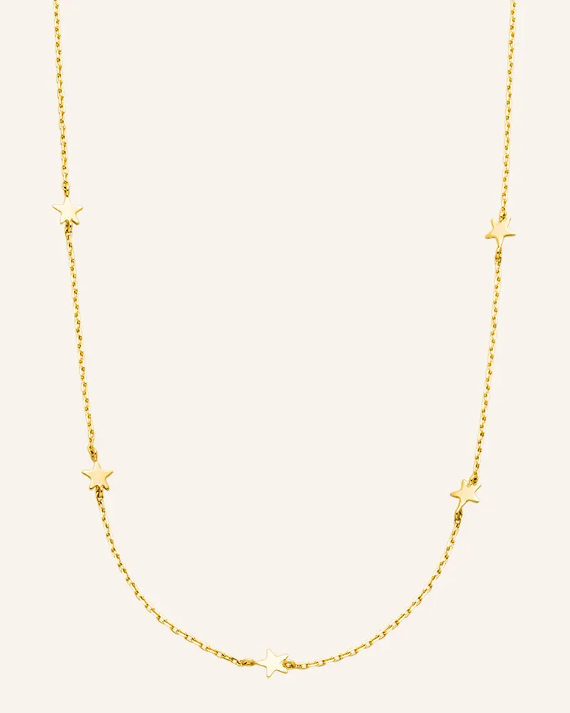 Leaf Halskette Mini Stars Aus 14 Karat Gelbgold gold Gold