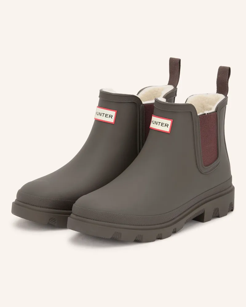 Hunter Gummi-Boots Downpour braun Dunkelbraun