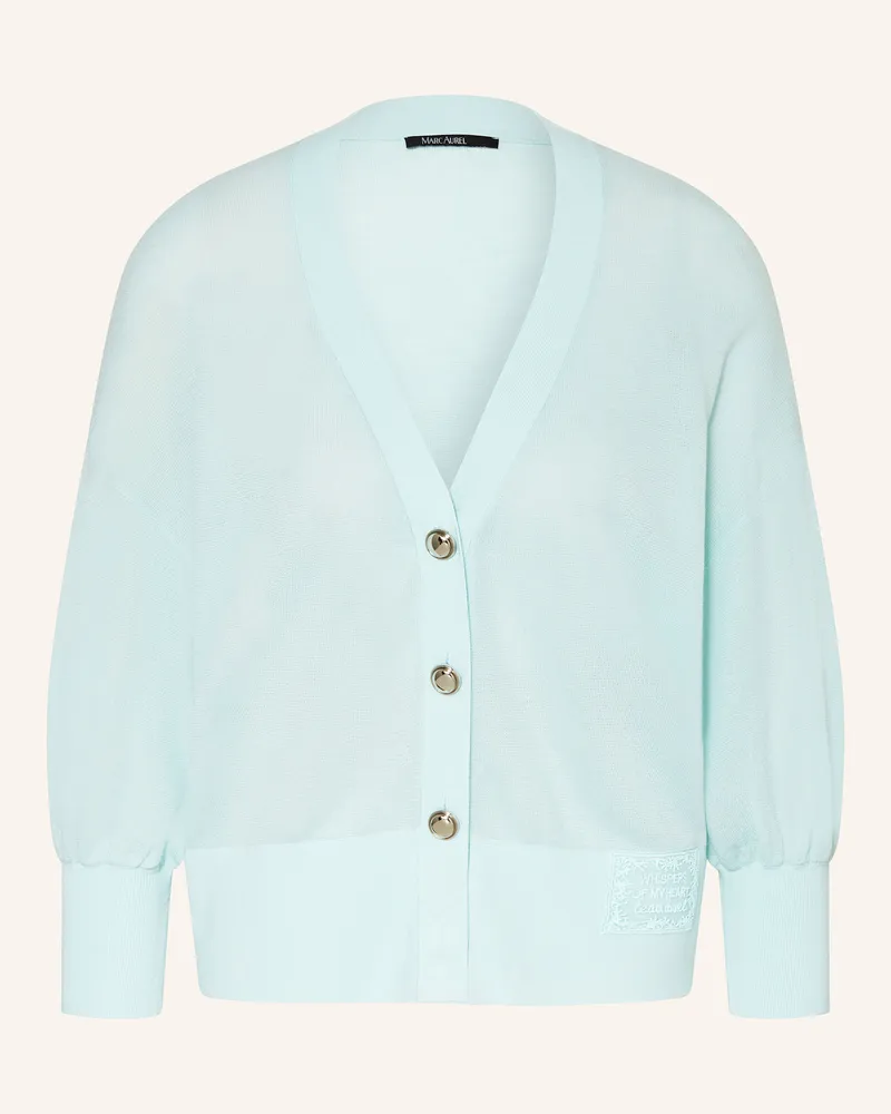MARC AUREL Strickjacke Mit 3/4-Arm blau Türkis
