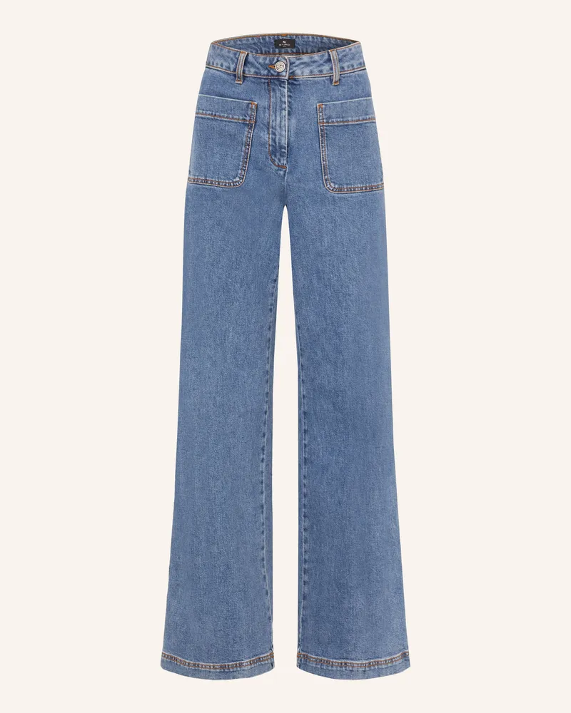 Etro Wide Leg Jeans blau S8280