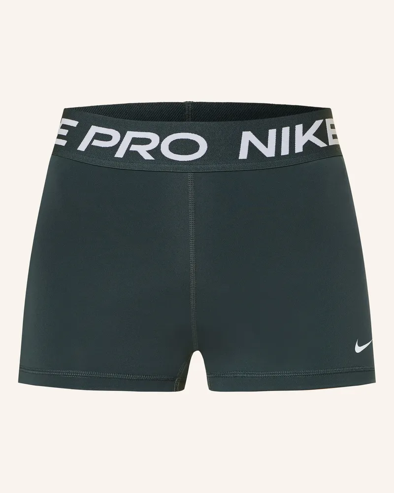 Nike Tights Pro 365 Short grau Dunkelgrün