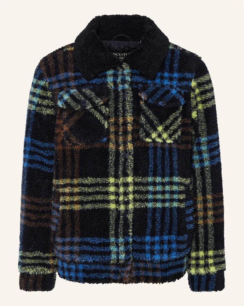 Scotch&Soda Teddyfell-Jacke Dunkelblau