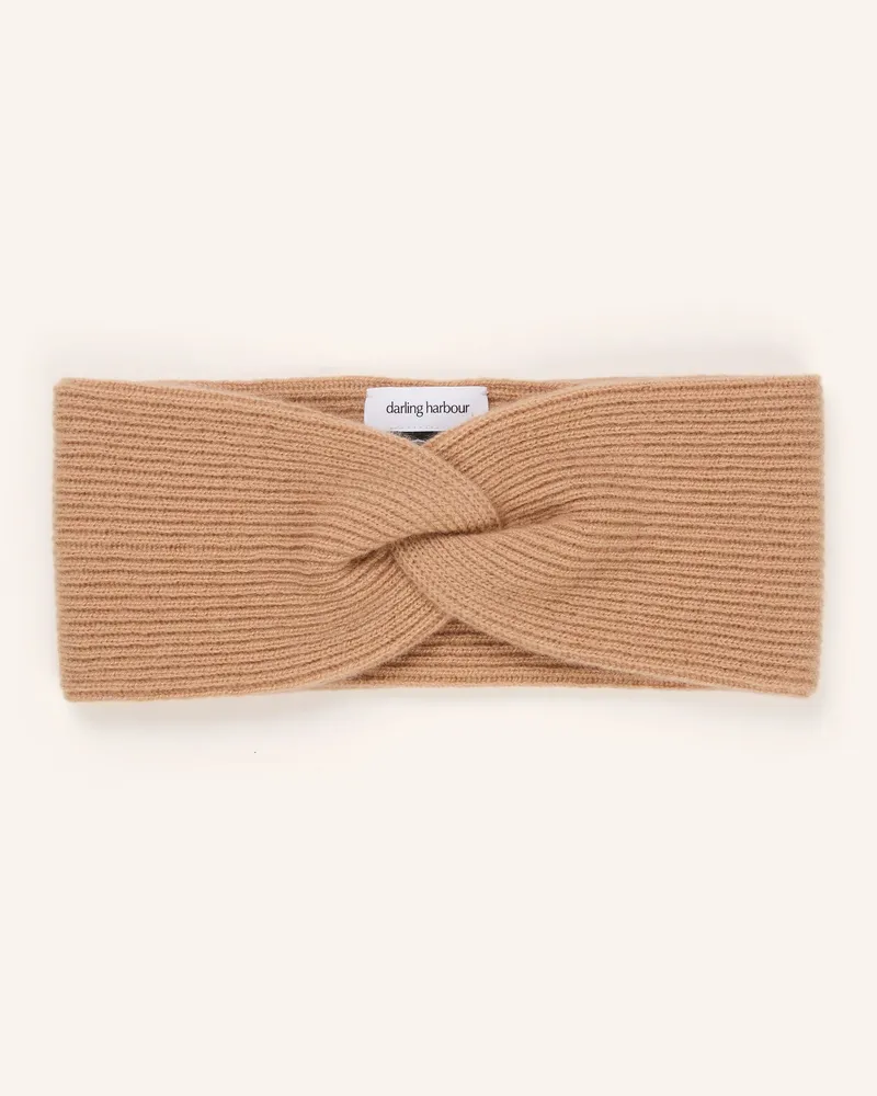 Darling Harbour Stirnband Aus Cashmere braun Camel