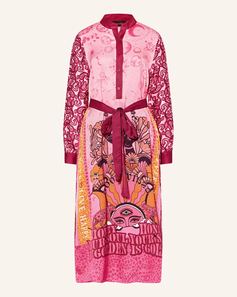 Miss Goodlife Satinkleid COSMIC Pink