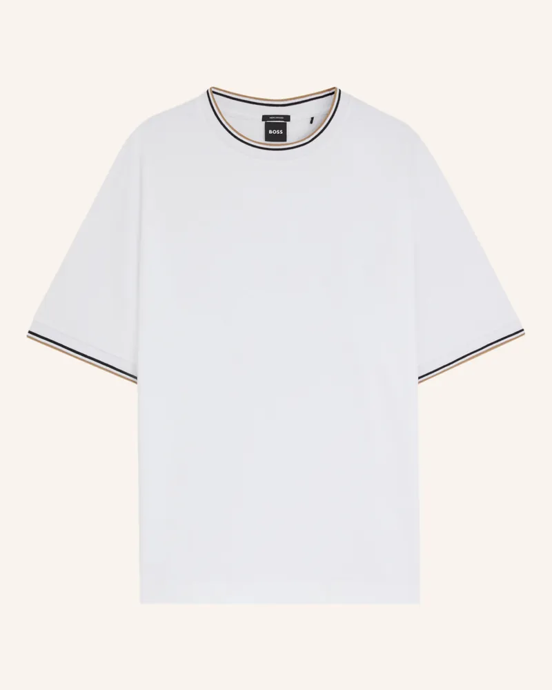 HUGO BOSS T-Shirt H-TAMES 65 Relaxed Fit Weiss