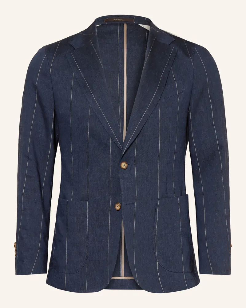 windsor. Anzugsakko Giorno Extra Slim Fit Mit Leinen blau 410