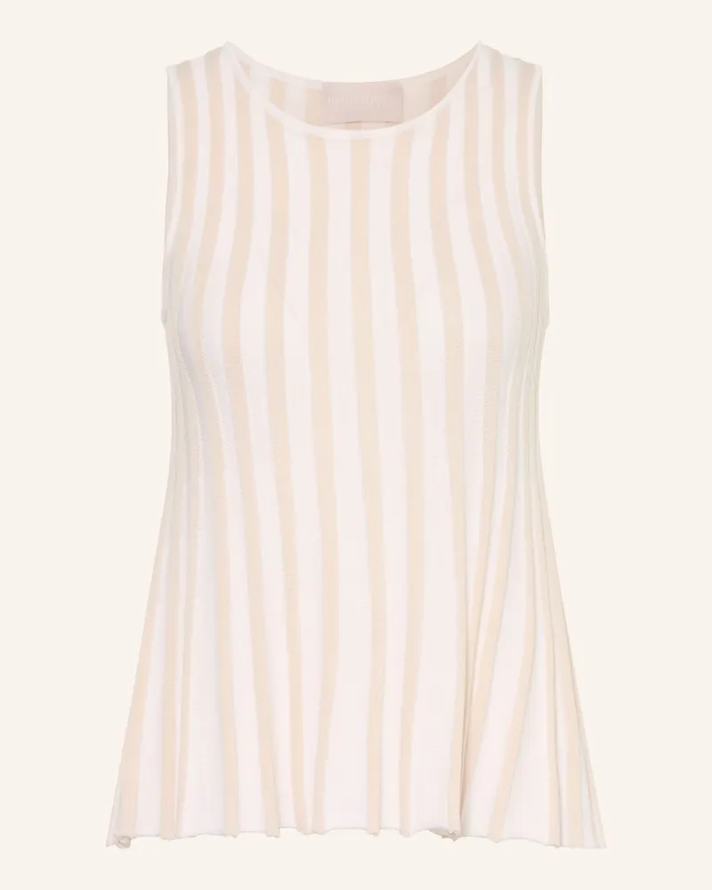 hemisphere Stricktop aus Merinowolle Beige