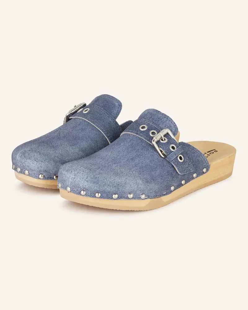 Softclox Clogs LESLIE mit Nieten Blau