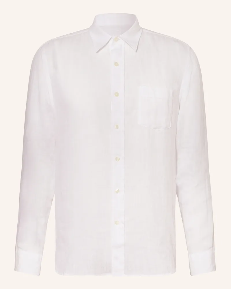120% Lino Leinenhemd Regular Fit Weiss