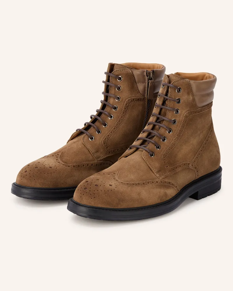 Magnanni Schnürboots Crostidifu braun Camel