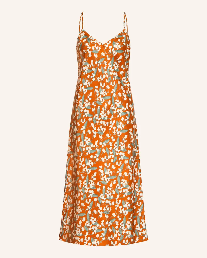 Eres Negligé Clarine Aus Seide orange Dunkelorange