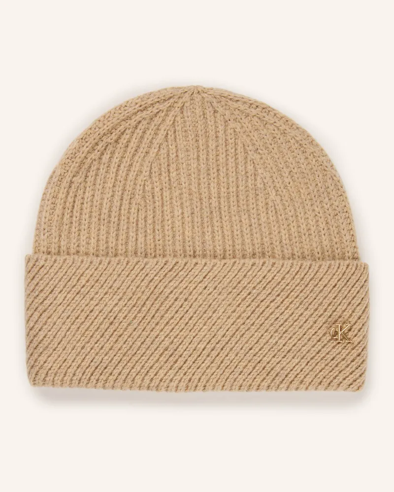 Calvin Klein Mütze beige Beige
