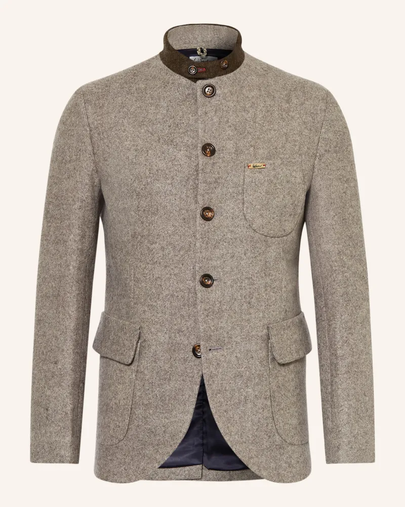 Luis Trenker Sakko LUSANDRO Regular Fit Hellgrau