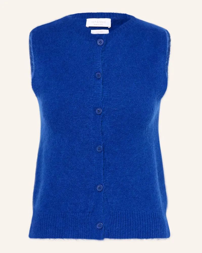 Rich&Royal Strickweste blau Blau