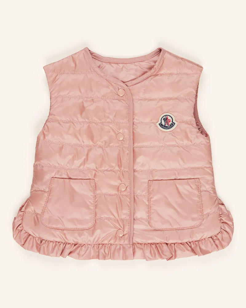 Moncler Daunenweste PORTIA mit Rüschen Rosé