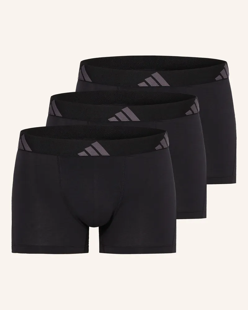 adidas 3er-Pack Boxershorts ACTIVE FLEX COTTON Dunkelgrau