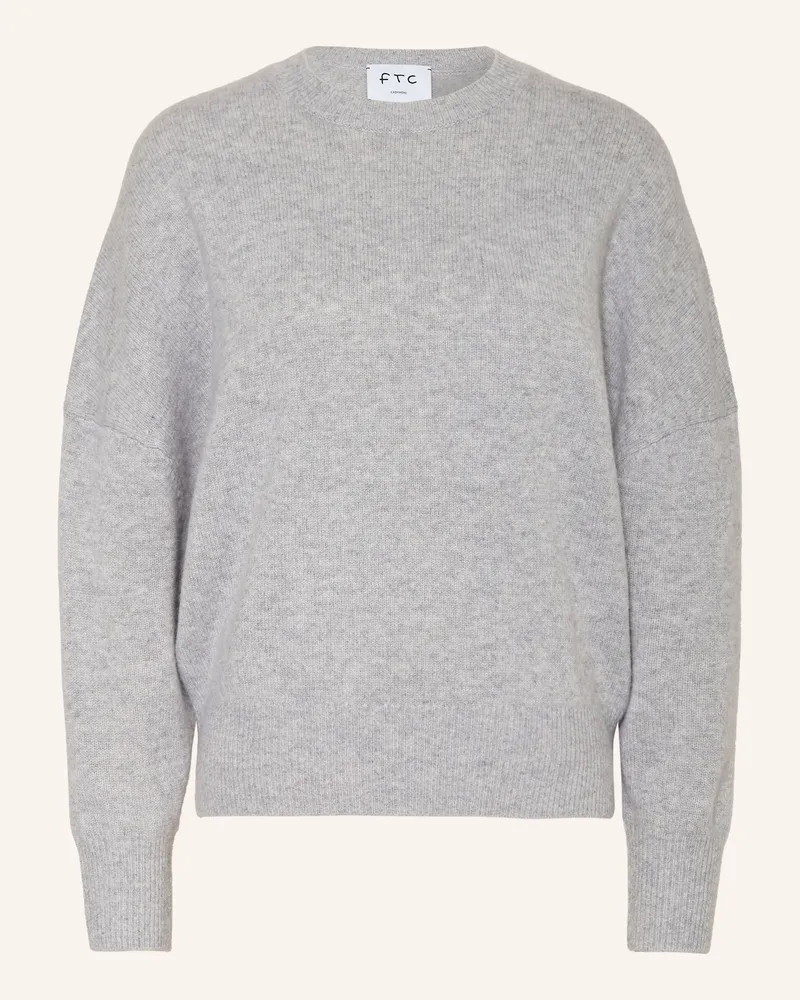 FTC Cashmere Cashmere-Pullover grau Hellgrau
