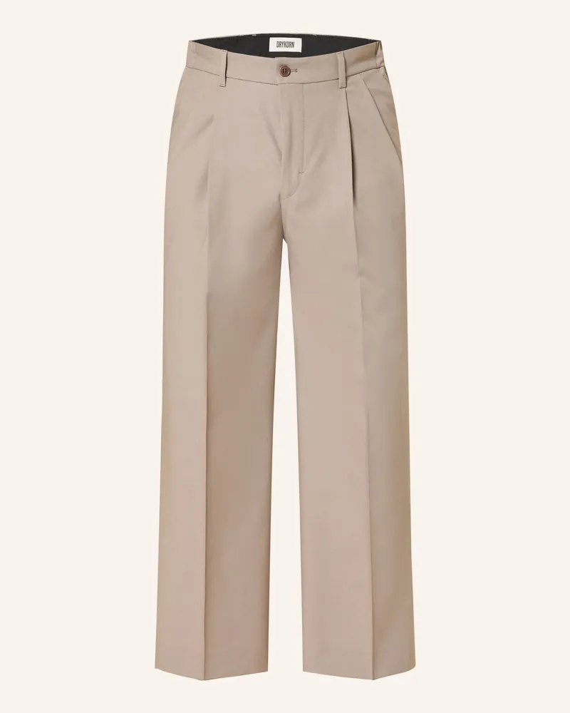 Drykorn Hose Leek Wide Fit beige Taupe
