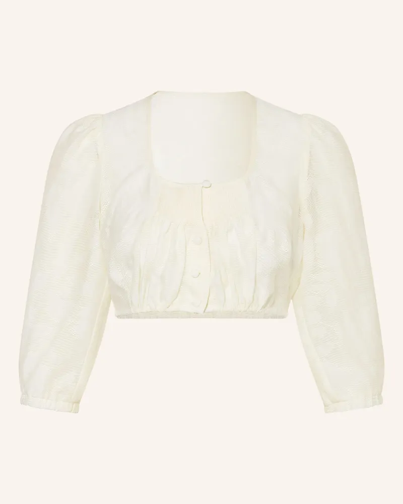 Sportalm Dirndlbluse mit 3/4-Arm Creme
