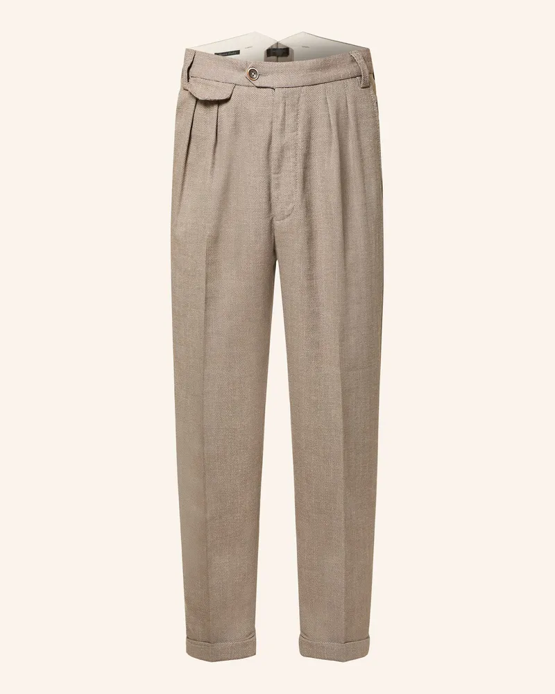 Alberto Hose TED Wide Fit Hellbraun
