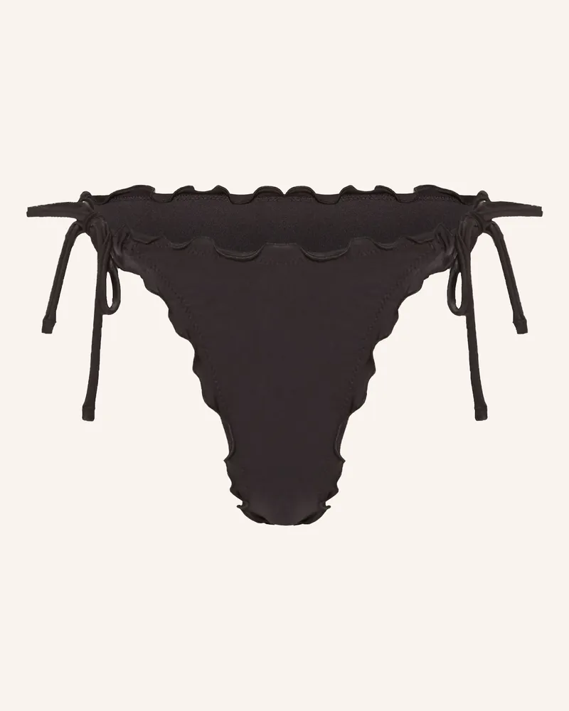 HUGO BOSS Brazilian-Bikini-Hose RUFFLE Schwarz