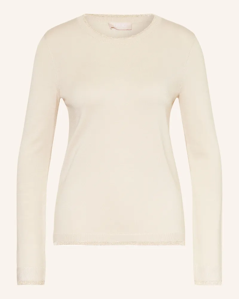 Liu Jo Pullover mit Glitzergarn Creme