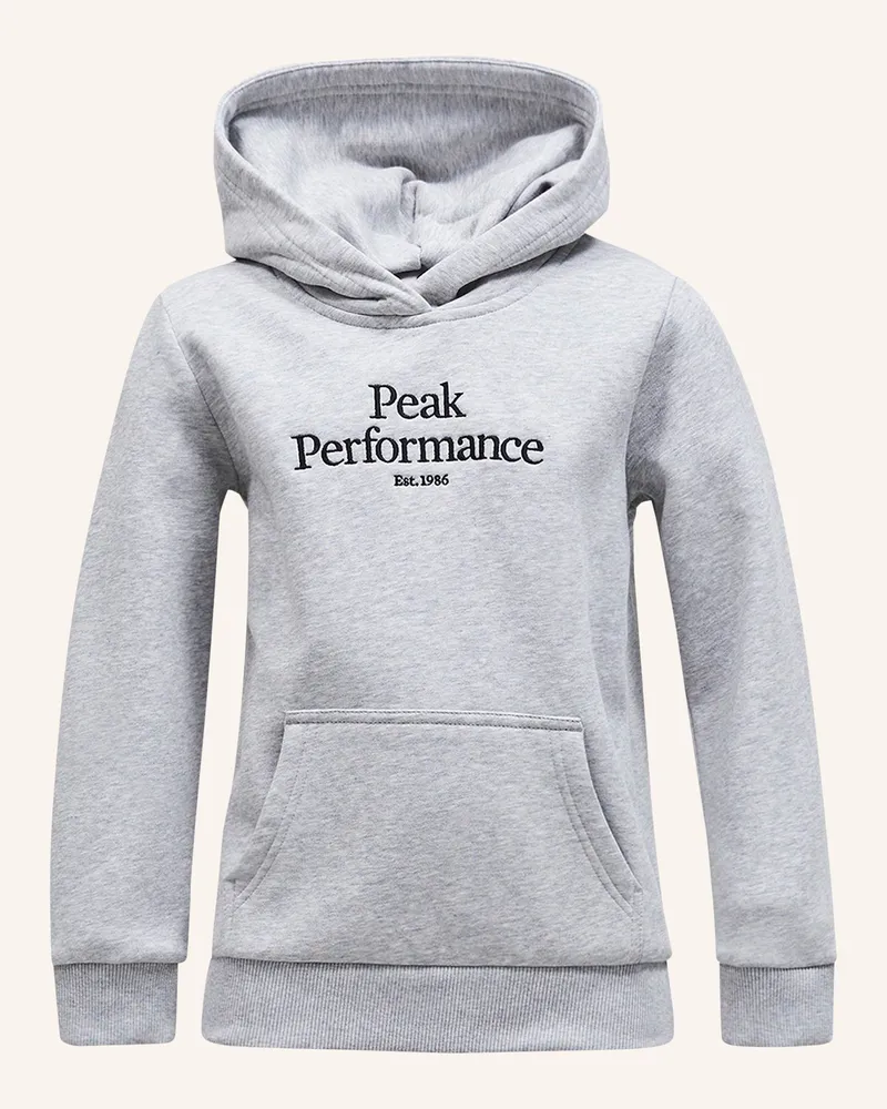 Peak Performance Kapuzensweatshirt Grau