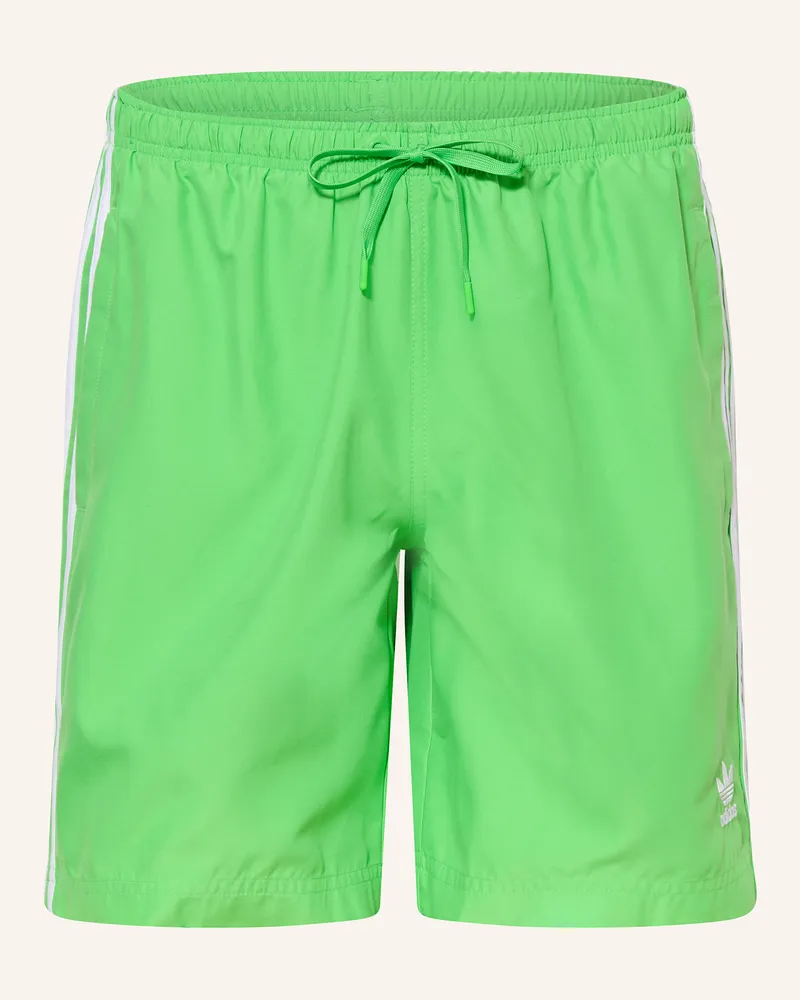 adidas Badeshorts ADICOLOR 3 STRIPES Hellgrün